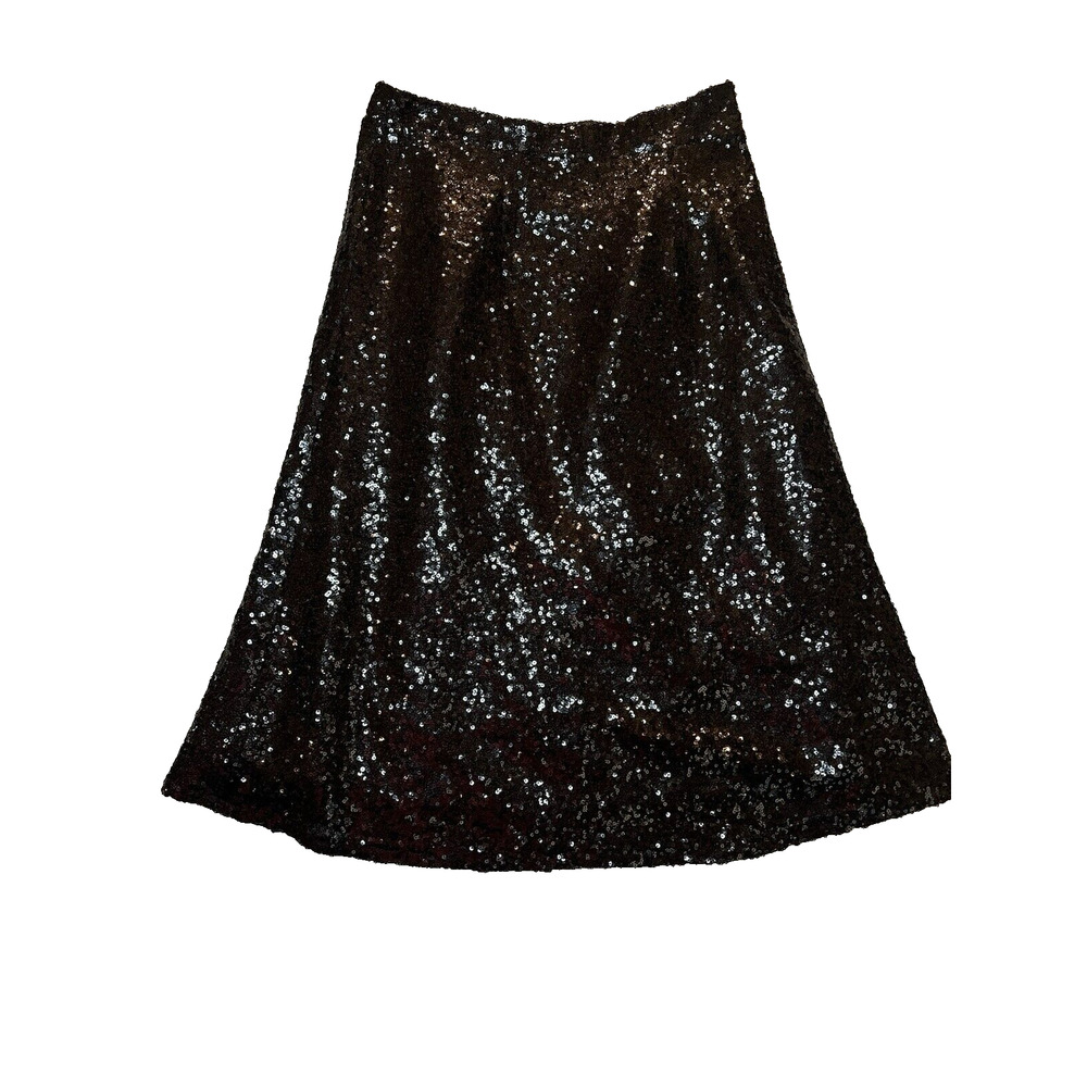 Banana USA black sequin skirt size s lined